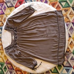 Millinon Sante Fe Embroidered Tribal Western Boho Hippie Summer Dress